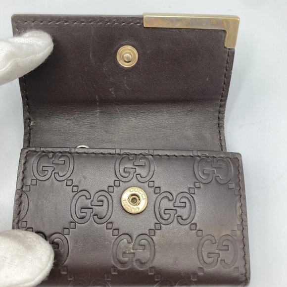 🔹️GUCCI🔹️  Key case holder GG Cow Leather  Guccissima Brown ✨️ - Picture 3 of 16